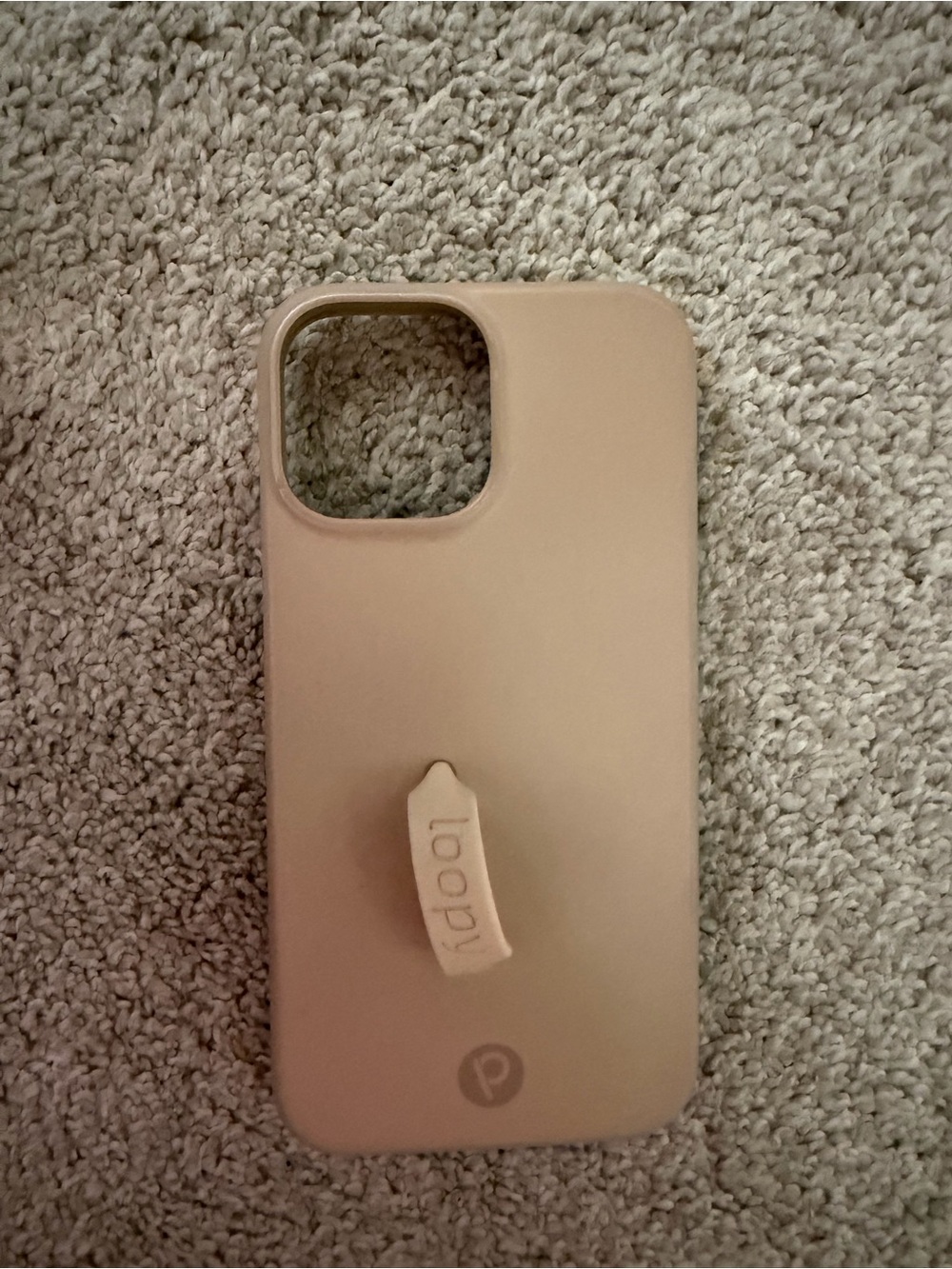 Matte tan loopy case